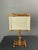 Mid-Century Modern Scandinavian Pine Table Lamp with Square Fabric Shade, 1970s For Sale - Image 4 of 15