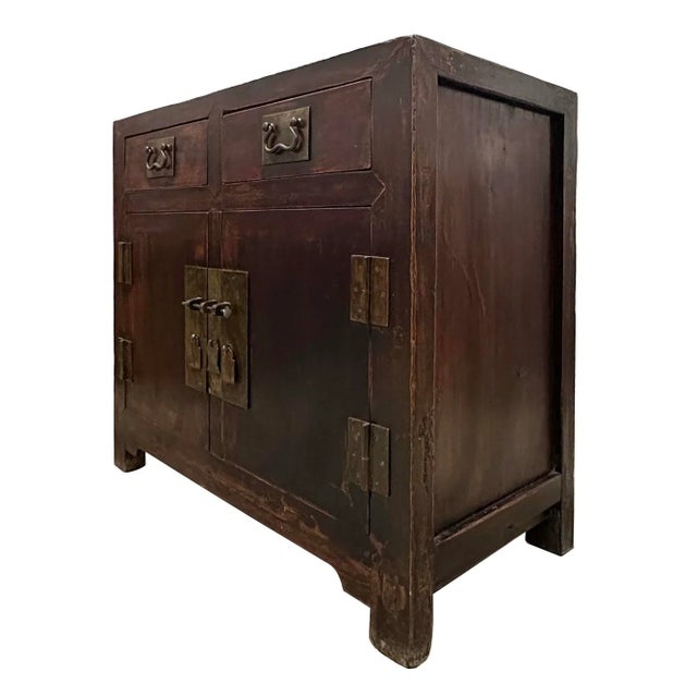 19th Century Antique Chinese Ming Style Cabinet/Sideboard For Sale - Image 10 of 12