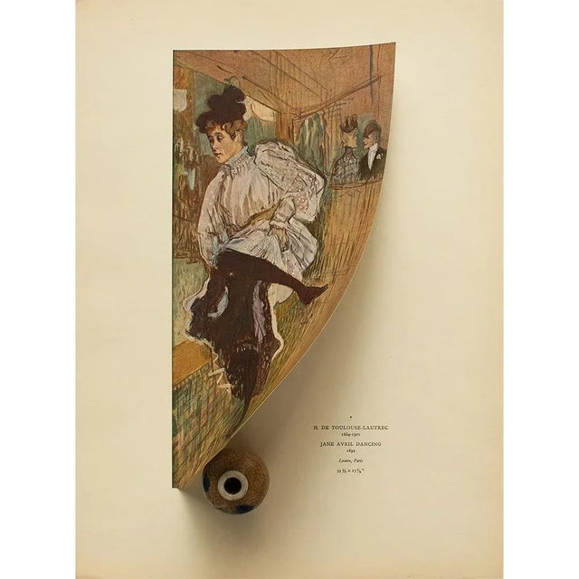 The School of Paris 1940s After Toulouse-Lautrec "Jane Avril Dancing" First Edition Swiss Lithograph For Sale - Image 3 of 8