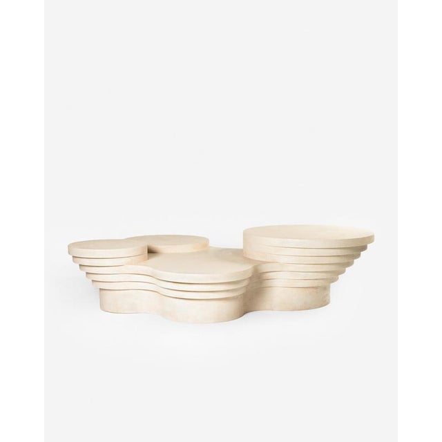 Slice me up sculptural coffee table in plaster by pietro franceschini. Dimensions: w 161cm x l 117cm x h 36 cm materials:...