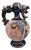 Ceramic Pitcher with Fish-Shaped Spout, Roe Deer and Forest Motif, 1960s For Sale