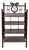 Antique Mahogany Lyre Motif Bookshelf Etagere For Sale
