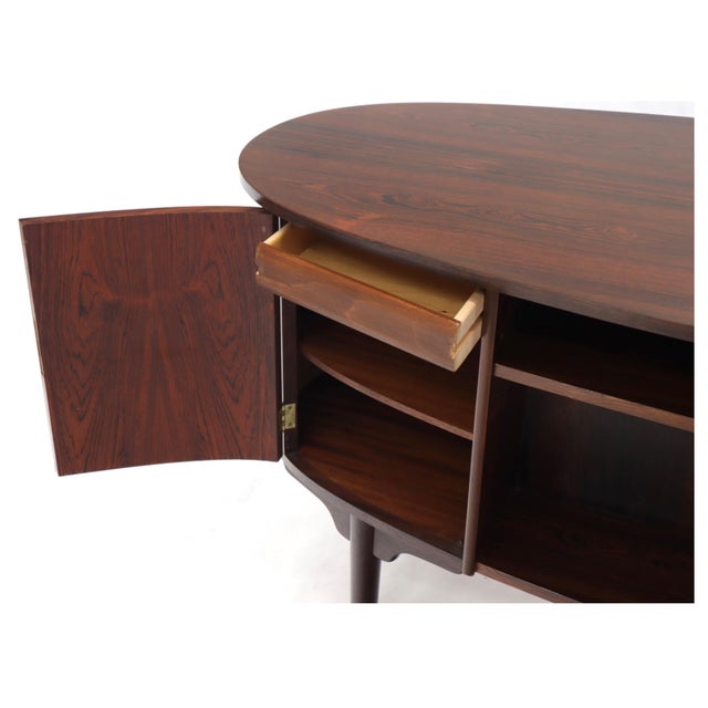 Midcentury Rosewood Desk Plus Bookcases by Kai Kristiansen, 1950s, Made in Denmark For Sale - Image 11 of 15