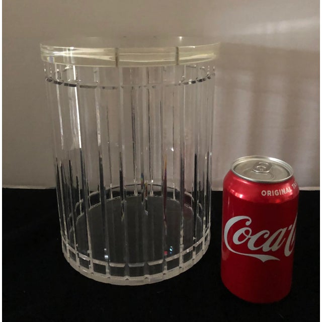 1980s 1980s Vintage Lucite Ice Bucket For Sale - Image 5 of 7