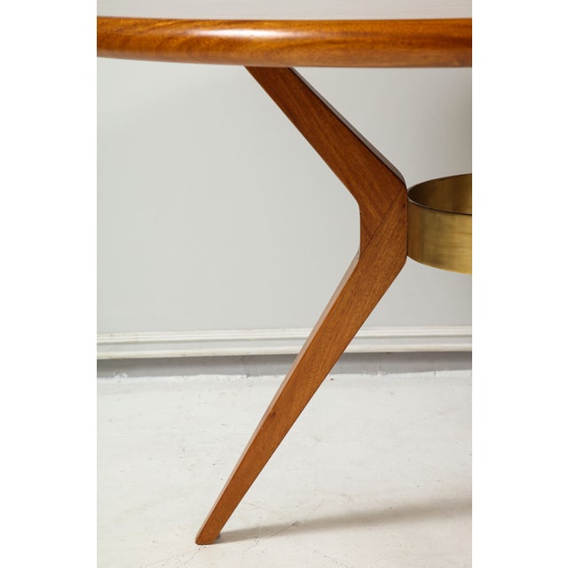 Mid-Century Modern Italian Mid-Century Modern Circular Dining Table/ Center Table For Sale - Image 3 of 10