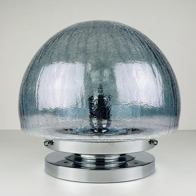 Gray Mid-Century Table Lamp. Italy. 1970s For Sale - Image 8 of 16
