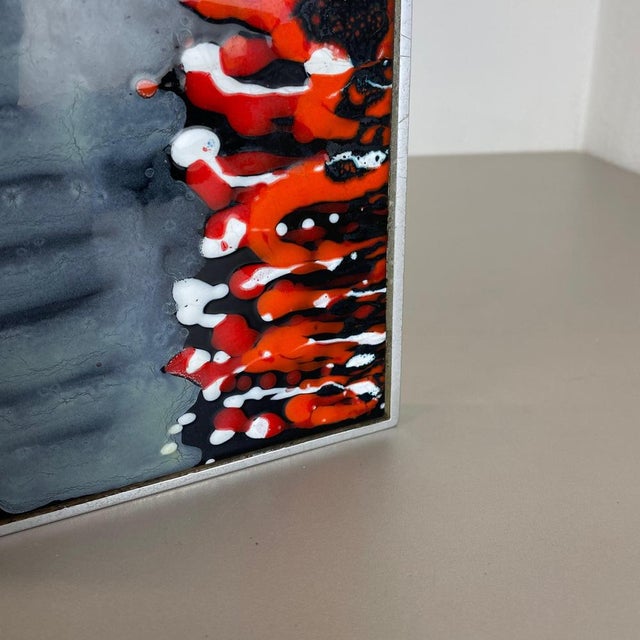 Brutalist Metal and Ceramic Door Push Handle attributed to Juliette Belarti, Belgium, 1970s For Sale - Image 13 of 18