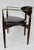 Dan Johnson C.1950's Dan Johnson for Selig of Denmark, Walnut & Brass "Viscount" Accent/Lounge Chair With Brentano Textile For Sale - Image 4 of 18