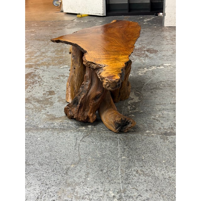 Live Edge Wood Coffee Table For Sale - Image 4 of 12