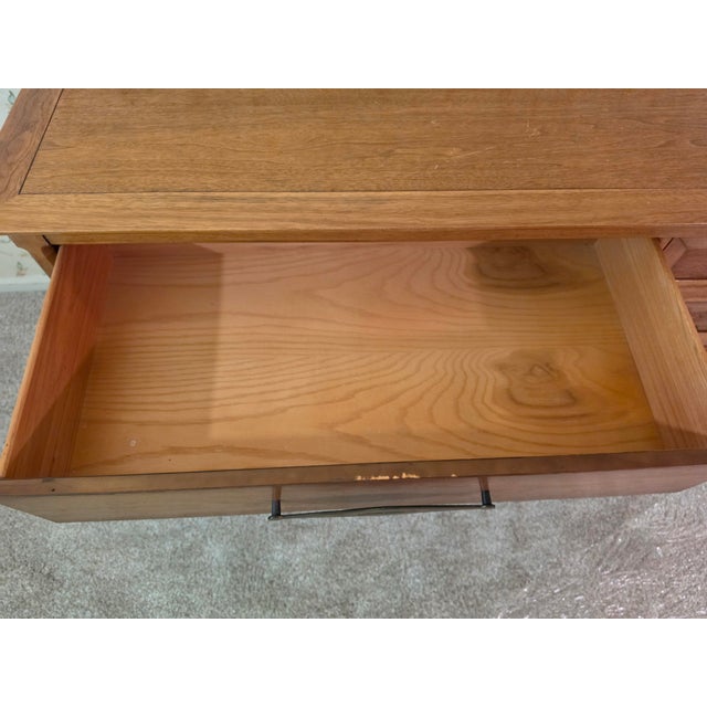 Mid-Century Modern Tomlinson "Sophisticate" Pecan & Butternut Dresser Bachelor's Chest For Sale - Image 11 of 16