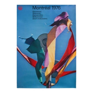 Original 1976 Montreal Olympics Poster - Welcome - Cojo (Medium) For Sale
