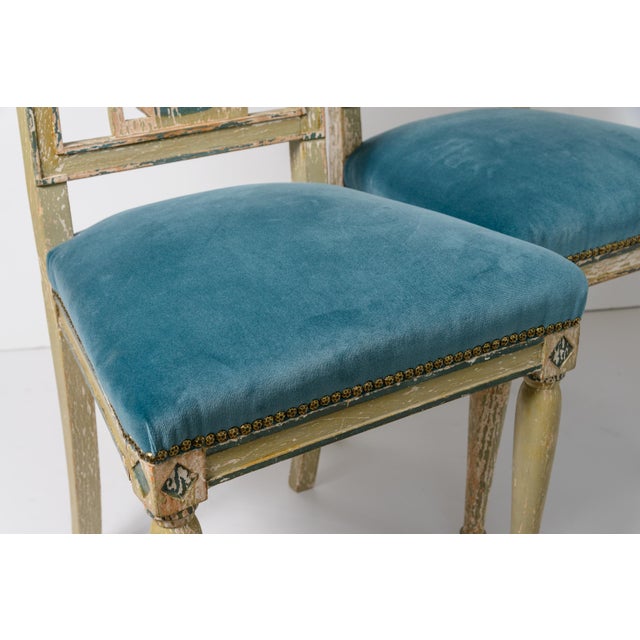 Wood Pair of French Period Directoire Neoclassical Side Chairs, C. 1795 For Sale - Image 7 of 12
