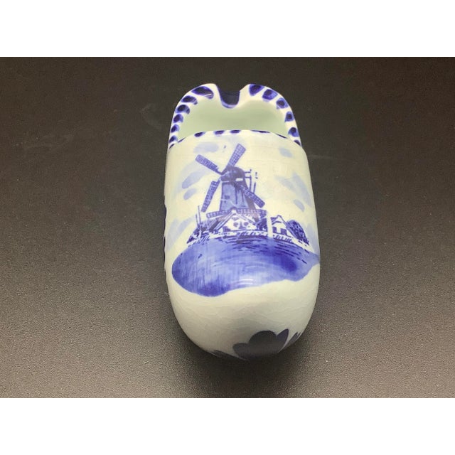 Blue Late 20th Century Holland Decorative Small Shoe For Sale - Image 8 of 13