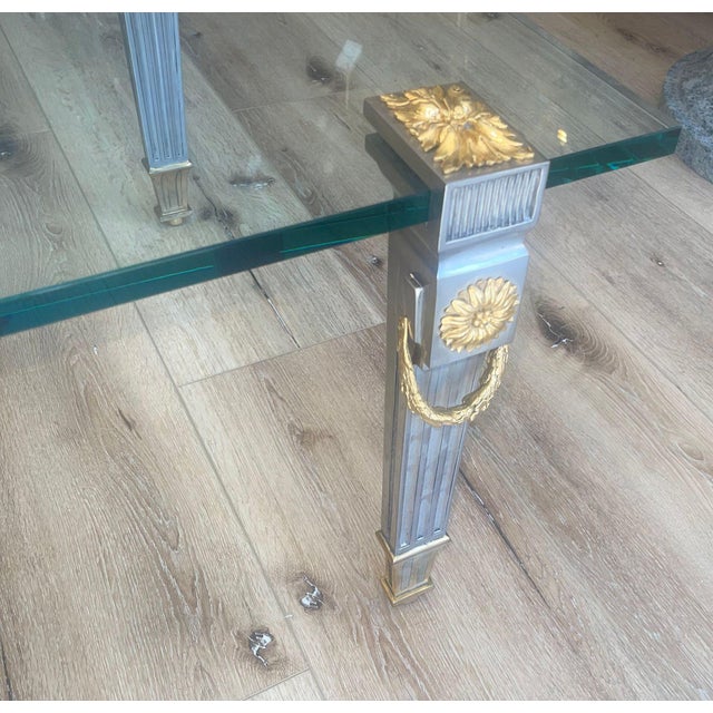 P.E. Guerin Louis XVI Style Bronze Garland Coffee Table. u.s.a Late 20th Century For Sale - Image 13 of 14