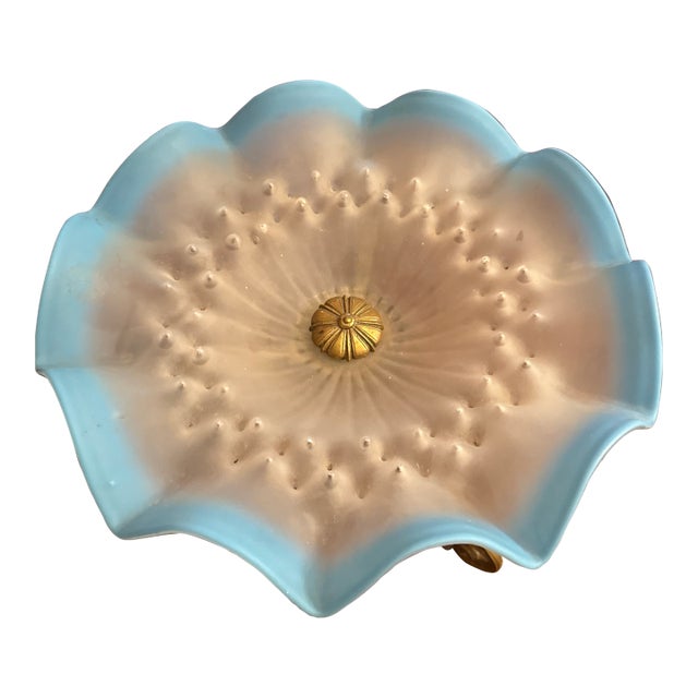 19th Century French Opaline Glass Compote on Ornate Gilt Bronze Stand. Napoleon III Period A captivating example of 19th-...