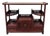 Vintage Chinese Intricate Carved Hardwood Curio Cabinet, Display Shelve For Sale