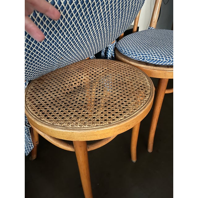 Tan Mid Century Bentwood European Cafe Bistro Dining Chairs For Sale - Image 8 of 8