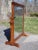 Antique Heavy Oak Wood Frame Free Standing Swivel Cheval Mirror on Stand For Sale - Image 4 of 12