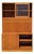 Mid-Century Teak Bookcase With Drop-Front Desk and Lighting, Mid-Century Modern For Sale