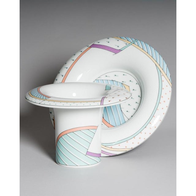 Tapio Wirkkala & Dorothy Hafner "Century New Wave" Porcelain Vase and Bowl Set for Rosenthal Studio-Line, Germany, circa...