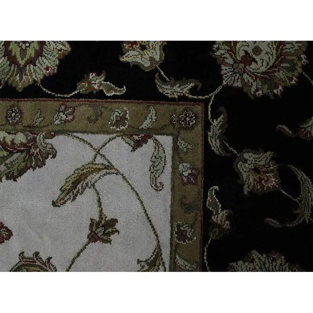 Handwoven Tabriz Style Wool and Silk Area Rug 8'2"×10'1" For Sale In Dallas - Image 6 of 13