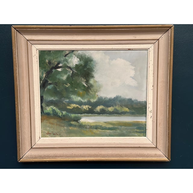 Lars Boëthius, Coastal Landscape, 1950s, Oil on Panel, Framed For Sale - Image 10 of 18