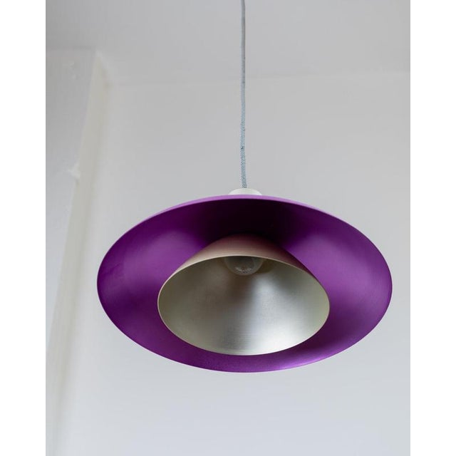 Vintage Metal Ceiling Lamp, 1980s For Sale - Image 5 of 11