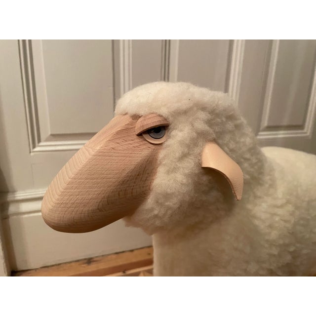 Postmodern Contemporary Lalanne Style Sheep Stool or Sculpture For Sale - Image 3 of 4