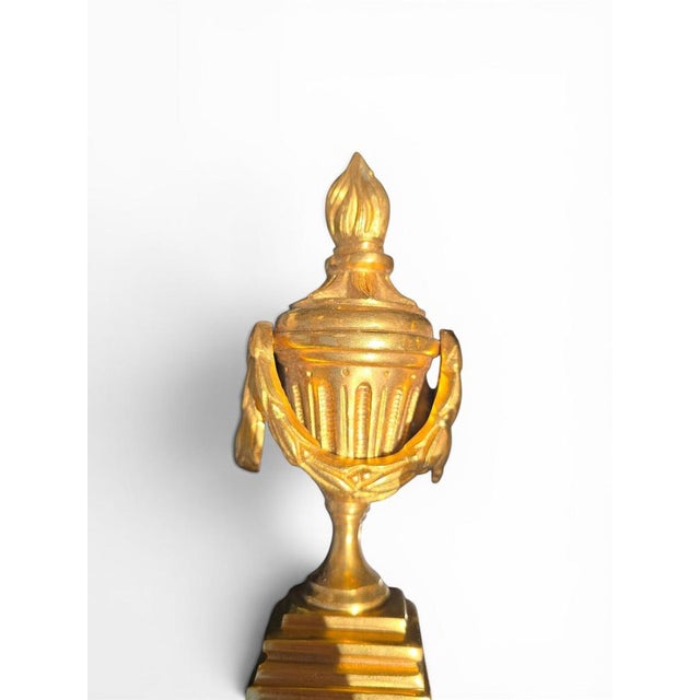 French Gilt Bronze Wall Sconces, Early 20th Century, Set of 2 For Sale - Image 9 of 11