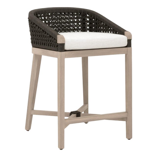 Montecito Rope Outdoor Counter Stool by Essentials for Living For Sale