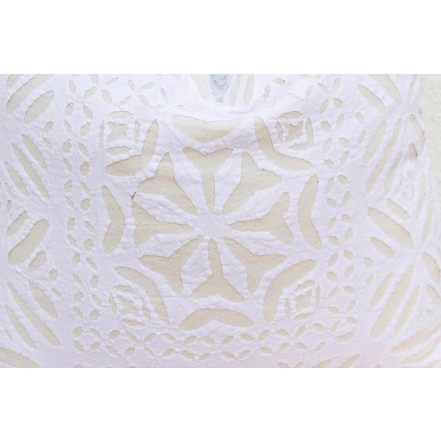 Indian Pushti Applique Pillow Cover For Sale - Image 3 of 7