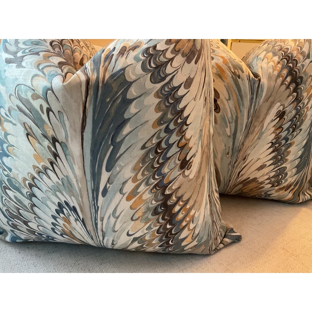 Textile Designer Pillow Bundle in Cowtan & Tout “Richmond”, Lee Jofa “Taplow”, and Lisa Fine "Baroda" - Set of 3 For Sale - Image 7 of 7