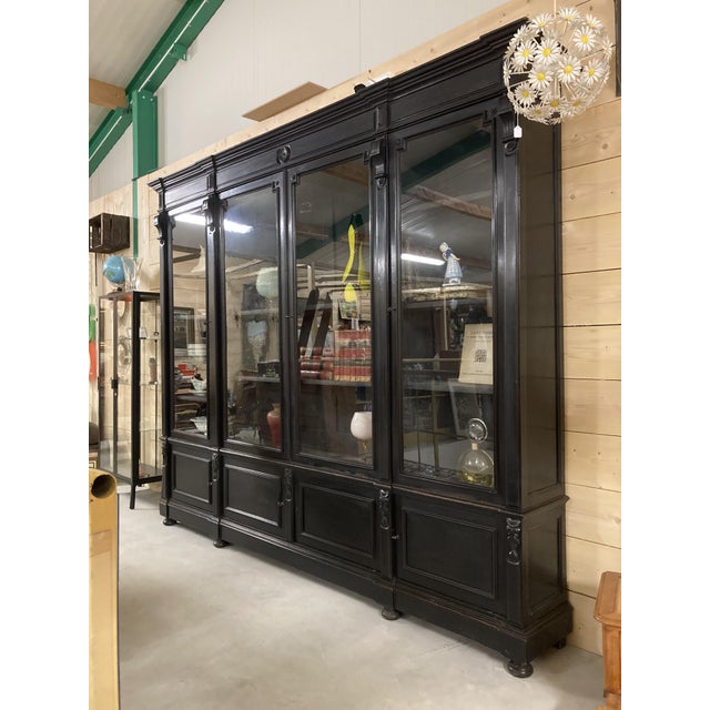 Napoleon III Bookcase in Blackened Pear Wood For Sale - Image 17 of 17