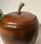 Wood Vintage Mid-Century Modern Apple Shaped Ice Bucket Quaker Solid American Walnut For Sale - Image 7 of 12