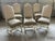Drexel Leather Dining Chairs With Multicolor Tweed Woven Fabric For Sale - Image 4 of 12