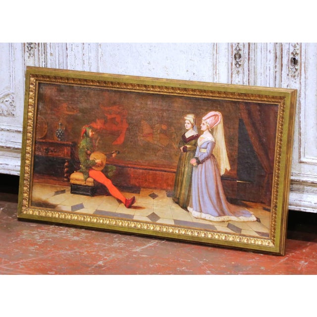 Bring the romance and pageantry of the Victorian medieval revival into your home with this charming antique genre...