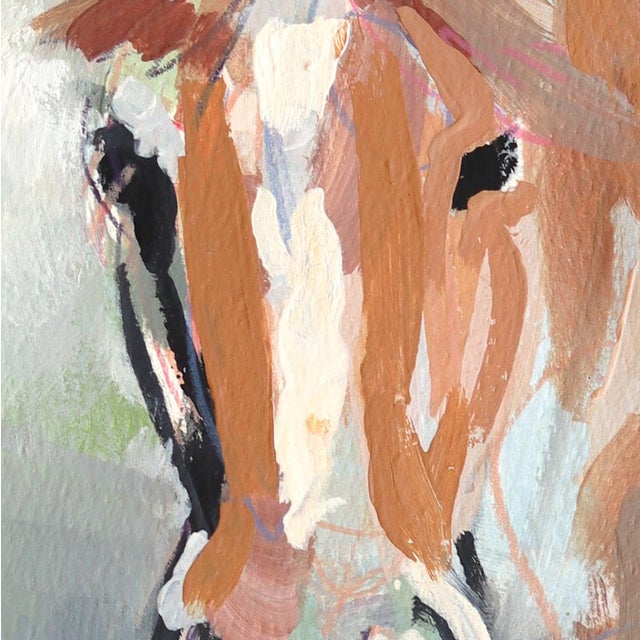 Stallion - Original Contemporary Horse Painting on Paper by Kellie Newsome For Sale In Los Angeles - Image 6 of 7