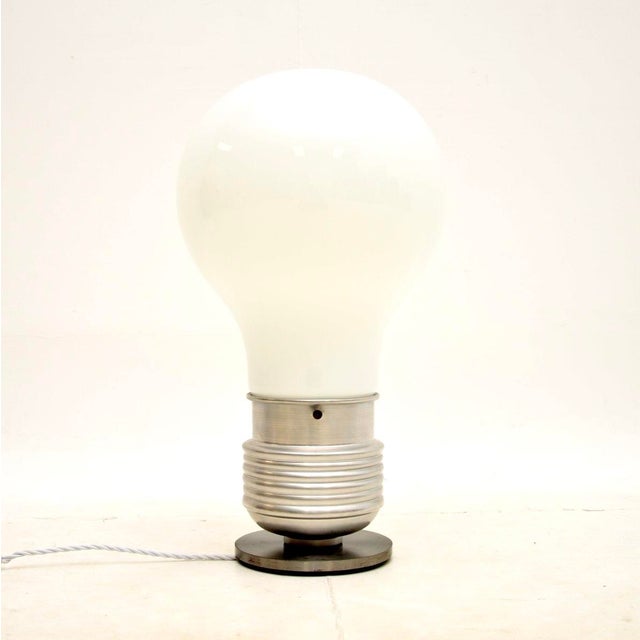 Metal Vintage Italian Table Lamp from Nuova Elleluce, 1980s For Sale - Image 7 of 7