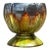 Vintage Drip Glaze Ceramic Pedestal Bowl For Sale
