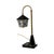 Vintage Art Deco Table Lamp with Stained Glass Shade and Decorative Base, Ukraine, 1960s For Sale - Image 3 of 9