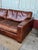 American 1980's Brown Leather Sofa For Sale - Image 3 of 11