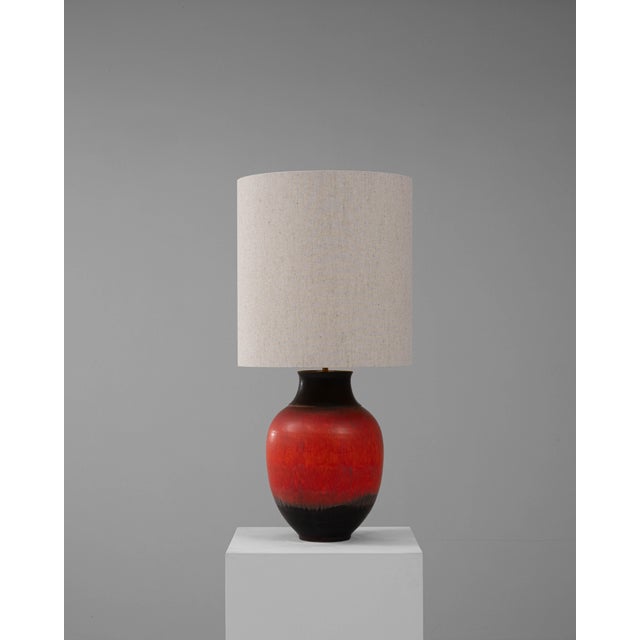 20th Century German Ceramic Table Lamp For Sale - Image 11 of 18