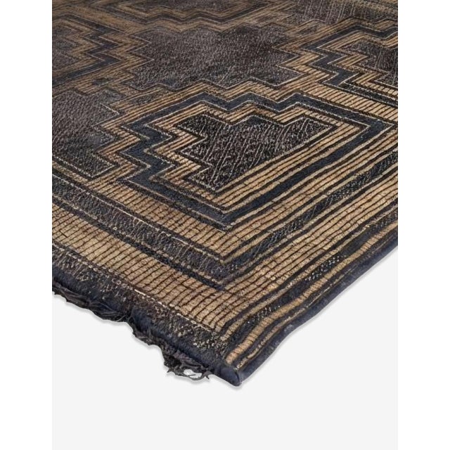 1950s Vintage Tuareg Mat - 3.4 × 3.7 Ft For Sale - Image 5 of 8
