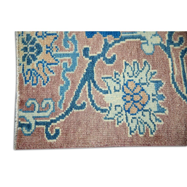 Turkish Modern Turkish Oushak Rug 2'9" x 4'2" For Sale - Image 3 of 6