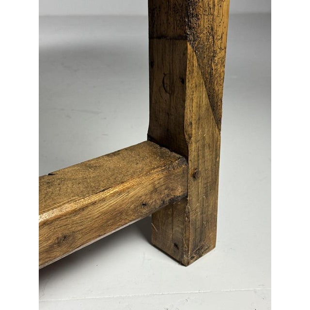 Brown French Monastery Table in Wood For Sale - Image 8 of 18