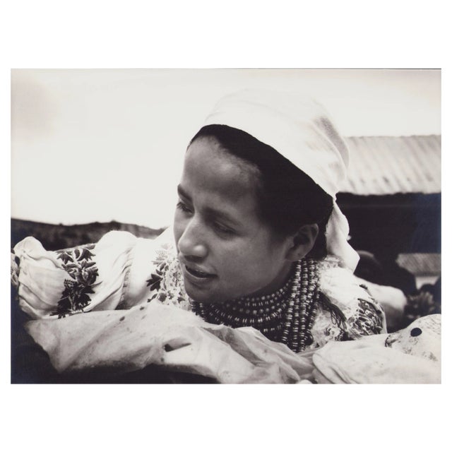 Hanna Seidel, Ecuadorian Indigenous Woman, Black and White Photograph, 1960s For Sale