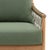 Wood Outdoor Teak & Fern Green Sofa For Sale - Image 7 of 7