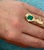 4Ct Colombian Emerald Pendent/Necklace 18 Karat Gold Estate Convertible to Ring For Sale - Image 12 of 18