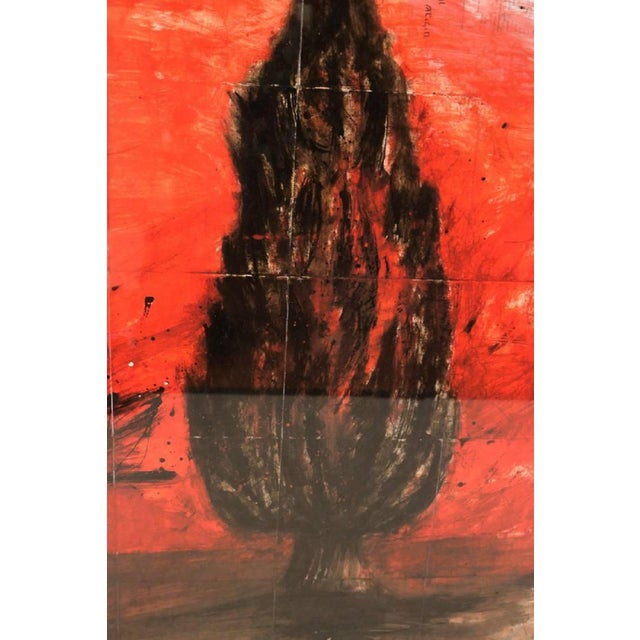 2010s Ken Goldman, Tar Paint Map Etrog, Large Scale Contemporary Judaica Photograph For Sale - Image 5 of 5