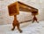 Wood Mid 20th Century Winged Console Table in Walnut with Claw Feet in Bronze with Drawers and Wheels For Sale - Image 7 of 18